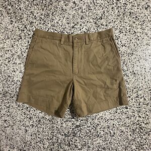 Polo Ralph Lauren Chino Shorts Mens 30 Flat Front Classic Fit Khaki Brown